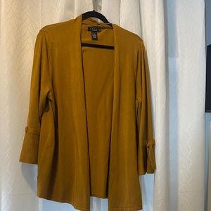 Grace Golden Open Front Cardigan